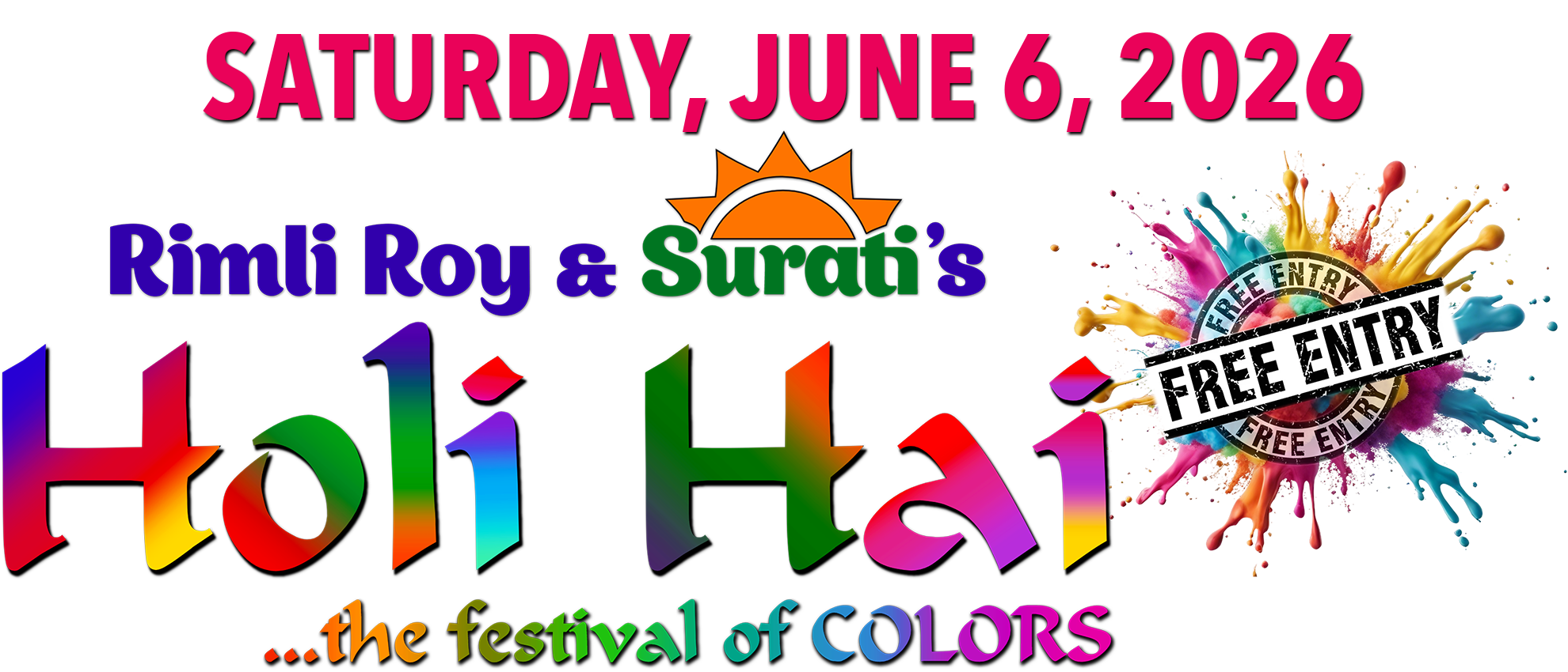 Surati Holi Hai - Tri-States biggest Holi Celebrations
